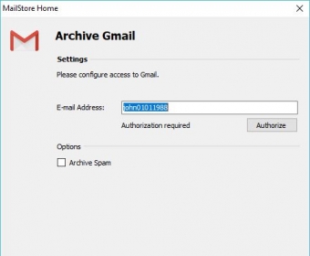 manual connection mailstore free to gmail