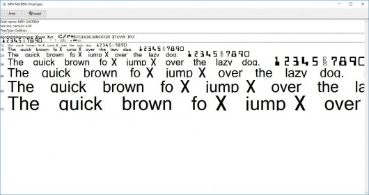 Morovia MICR E13B Fonts Download - It's A Font That Follows Strict ISO