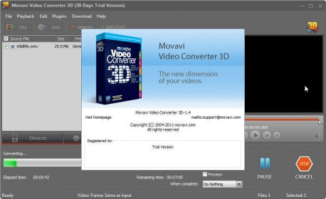 movavi video converter 3d personal edition
