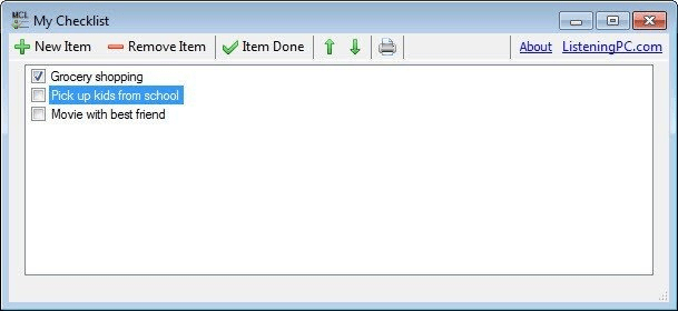 My Checklist Download - It allows you to maintain a list of items with ...