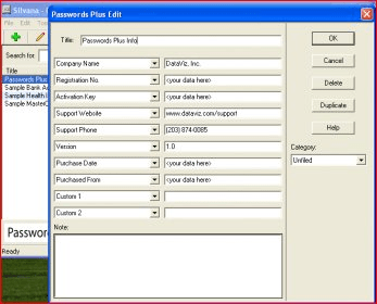 point passwords plus to the data file