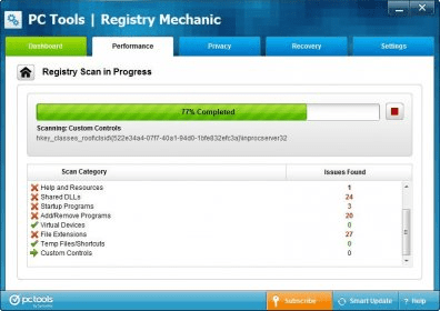 turn off ignore list in pc tools registry mechanic