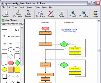 RFFlow Download - Feature-rich tool for drawing charts and diagrams