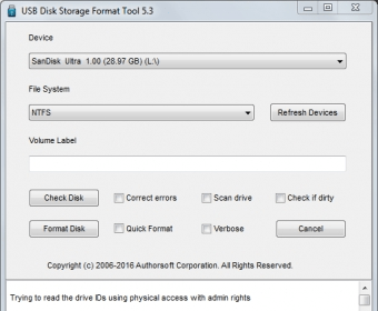 USB Disk Storage Format Tool Download - Disc Storage Format is a utility for external USB storage