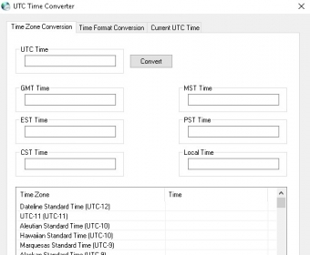 Utc shop time translator