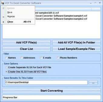 cerca híbrido Obligar VCF To Excel Converter Software Download - The program lets you convert  multiple VCF files to Excel files