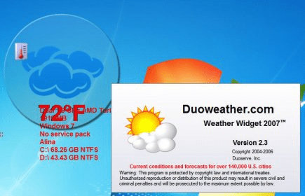 download weather widget windows 10