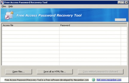 ms access password recovery tool free download