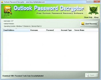 outlook password decryptor for mac