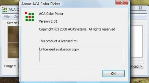 Color Picker Software : ACA Color Picker, Free download - ACASystems