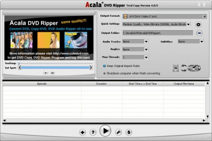 Acala Dvd Ripper 4 0 Download Free Trial Acaladvd3gpripper Exe