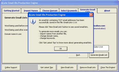 acute email ids production engine software free download
