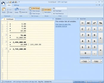 calctape 5.2.1 calculator with tape download majorgeeks