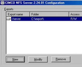 CIMCO NFS Server 2.1 Download - NFSConfig.Exe