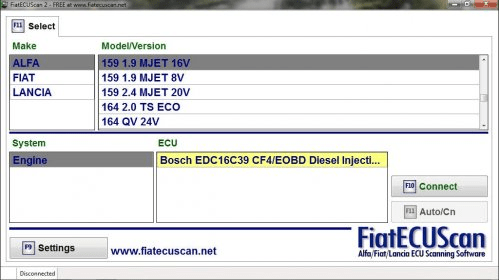 fiat ecu scan diagnostic interface