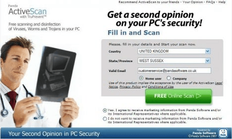 panda free online virus scan