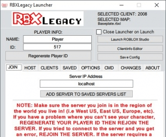 Rbxlegacy 1 1 Download Free Rbxlegacylauncher Exe - roblox server list