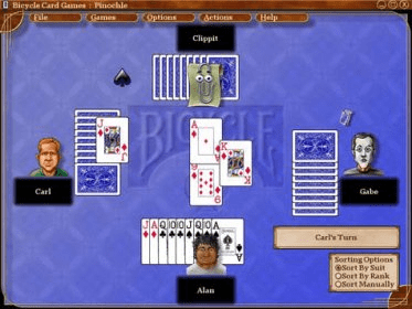 pinochle bicycle card games to play online