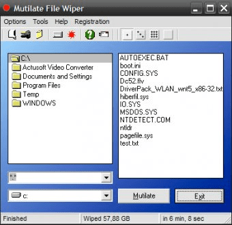 Mutilate File Wiper Download - Secure erasing