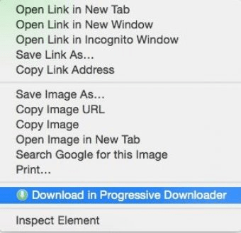 create downoad task in progressive downloader