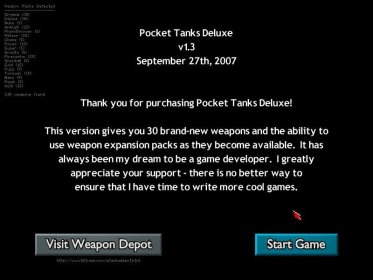 pocket tanks deluxe all 295 weapons free download