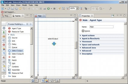 anylogic tutorial inject