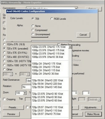 avid codec for mac quicktime