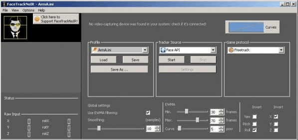 FaceTrackNoIR 2.0 Download (Free) - FaceTrackNoIR.Exe