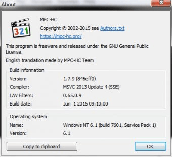 for windows download MPC-BE 1.6.8