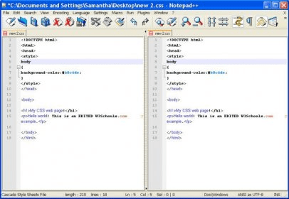 compare two notepad files