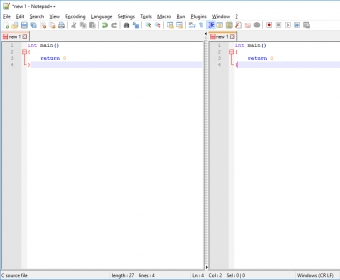 notepad ++ compare two files
