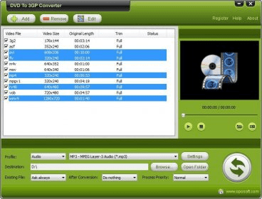 OpoSoft DVD To 3GP Converter Download - This program converts DVD to ...