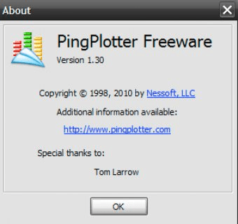 pingplotter sampleing menu
