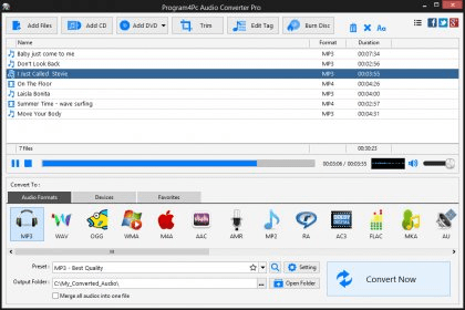 Program4Pc Audio Converter Pro Download - Convert various audio formats ...