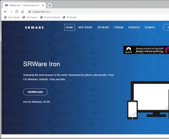 free SRWare Iron 113.0.5750.0 for iphone download
