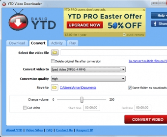 ytd free video downloader and converter