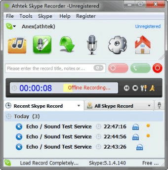 free skype recorder not work with echo