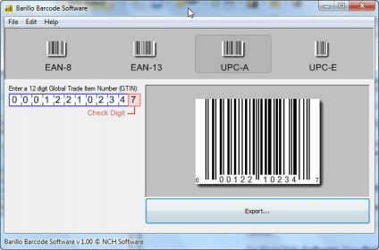 barillo barcode software download