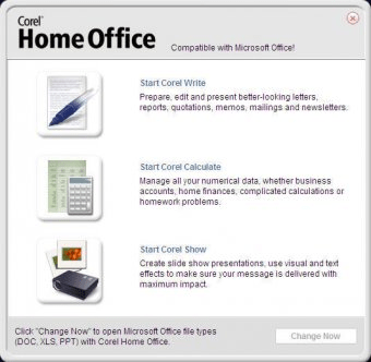 Corel Home Office 5.0 Download (Free trial) - CorelLaunchIt.exe