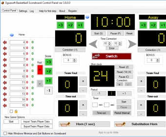 Eguasoft Basketball Scoreboard Pro Download - Allows you to keep the ...