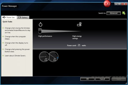 Lenovo Power Manager Download - An utility that allows to adjust your power settings