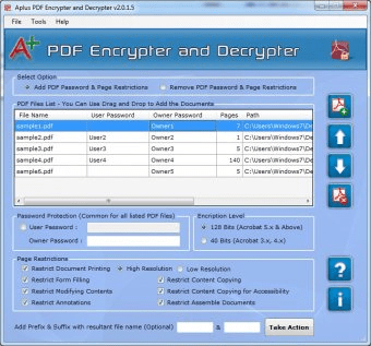 Aplus PDF Encrypter And Decrypter Download - PDF Encrypter And ...