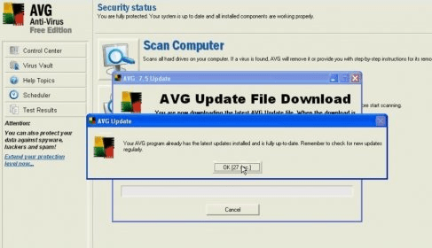 avg not updating virus definitions