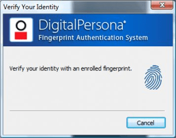 DigitalPersona Personal software version 4.00.3691