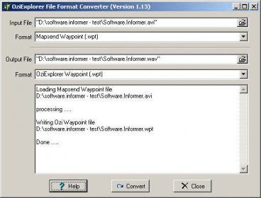 File Format Converter Ver.3.4.1 Download - Convert route and track file ...