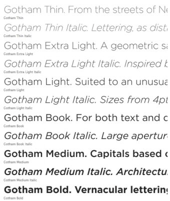 Gotham Fonts Download - Gotham celebrates the attractive and unassuming ...