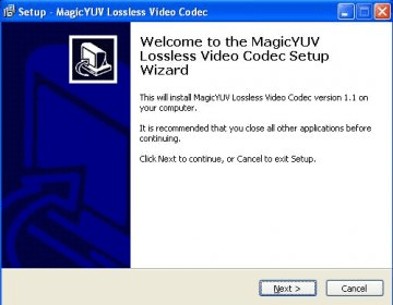 Magicyuv lossless codec что это