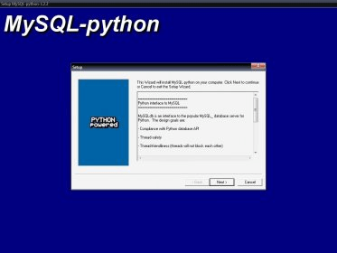 Python как установить mysql windows