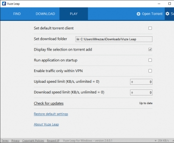 Vuze Leap Download - A BitTorrent Client Meant To Be Simpler And.