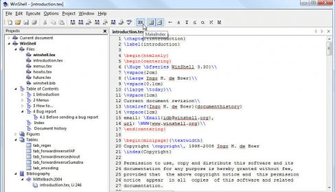 Winshell Download Integrated Development Environment Ide For Latex And Tex